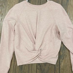 Lululemon cropped long sleeve. Very comfortable. Very soft